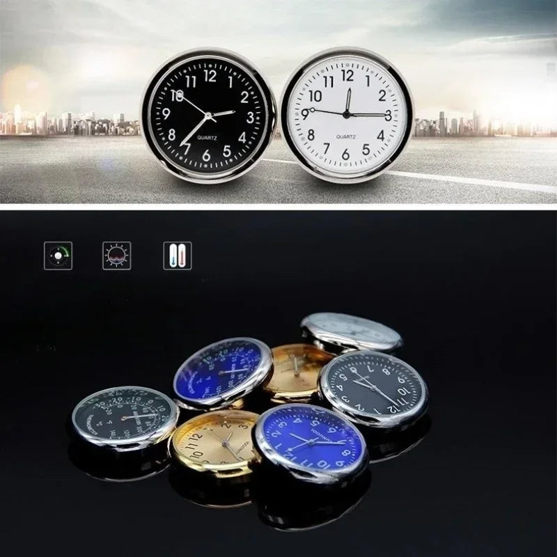 Car Clock Luminous | Mini Auto Stick-On Digital Watch for Dashboard