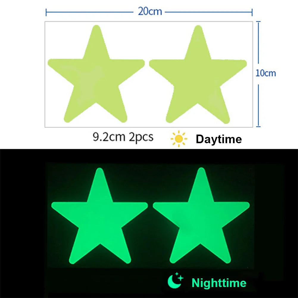 Glow In The Dark 3D Star Wall Stickers | Creative Luminous Room Decor