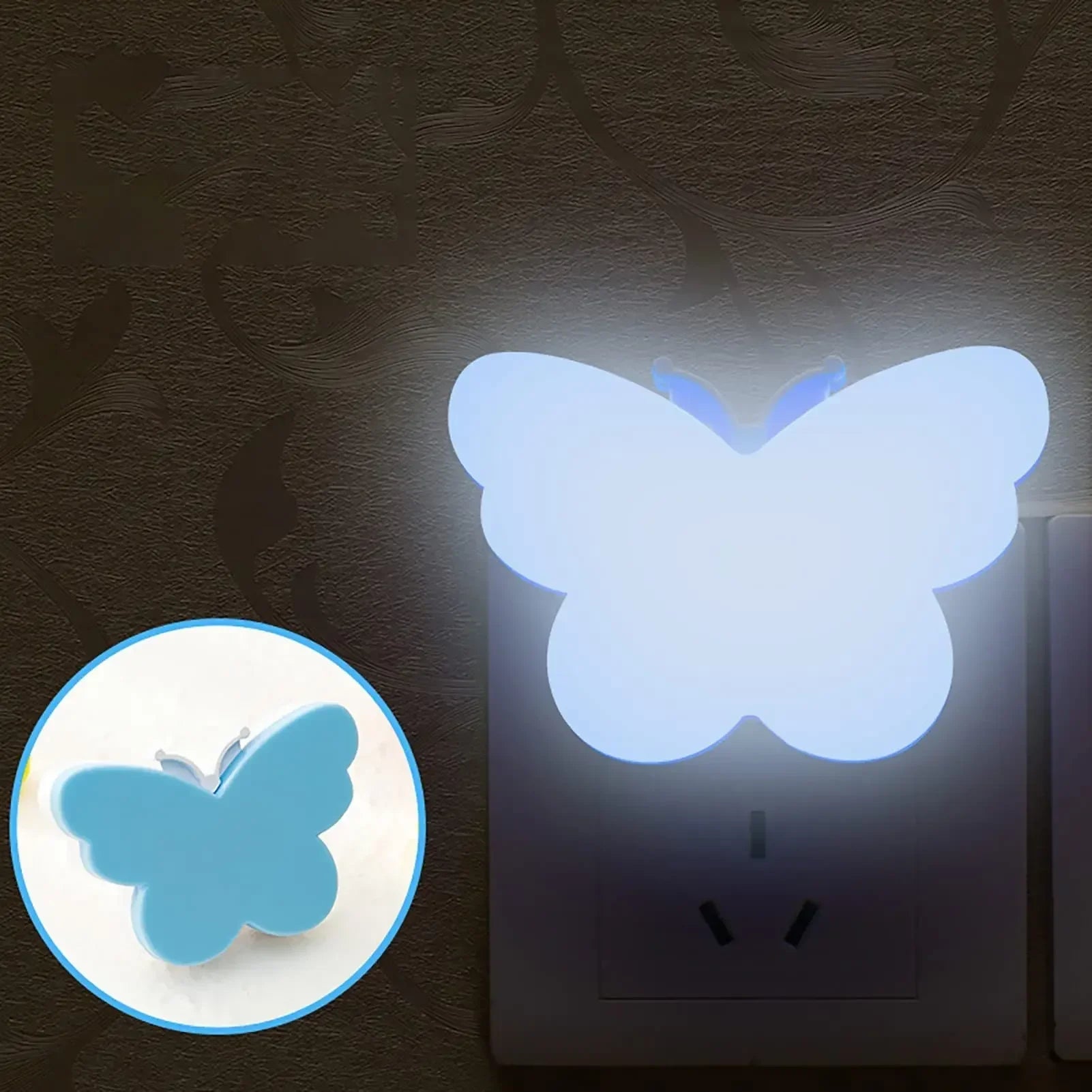 Butterfly LED Night Light | Smart Sensor Plug-in for Room Decor