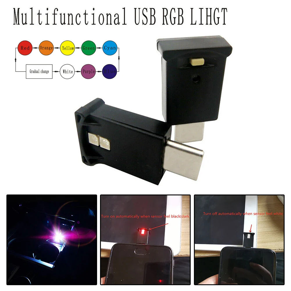 USB-C LED Interior Car Light | Neon Atmosphere Lamp