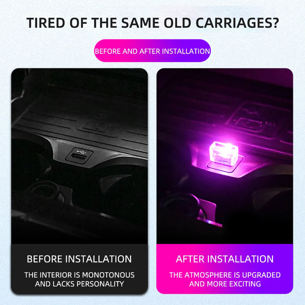 Mini USB LED Car Light | Interior Atmosphere and Emergency Lighting