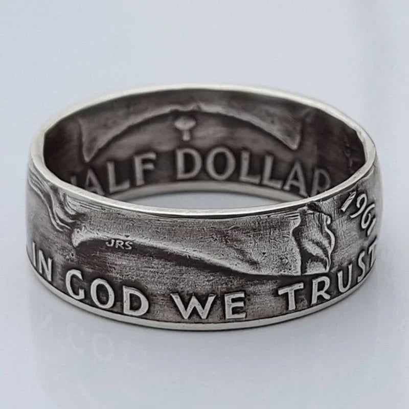 925 Sterling Silver Vintage Distressed Ring | Men's Craft Relief Wedding Band