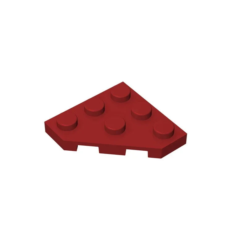 Gobricks GDS-556 Wedge Plate 3 x 3 Cut Corner | Compatible Building Block for DIY