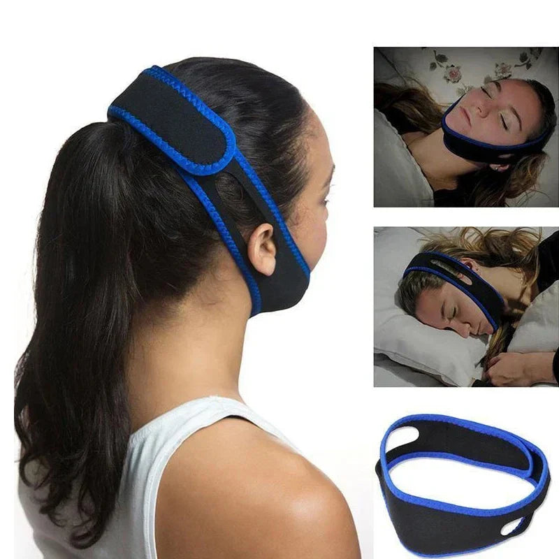 Adjustable Anti-Snoring Chin Support Belt | Facial Lifting and Stretching Belt
