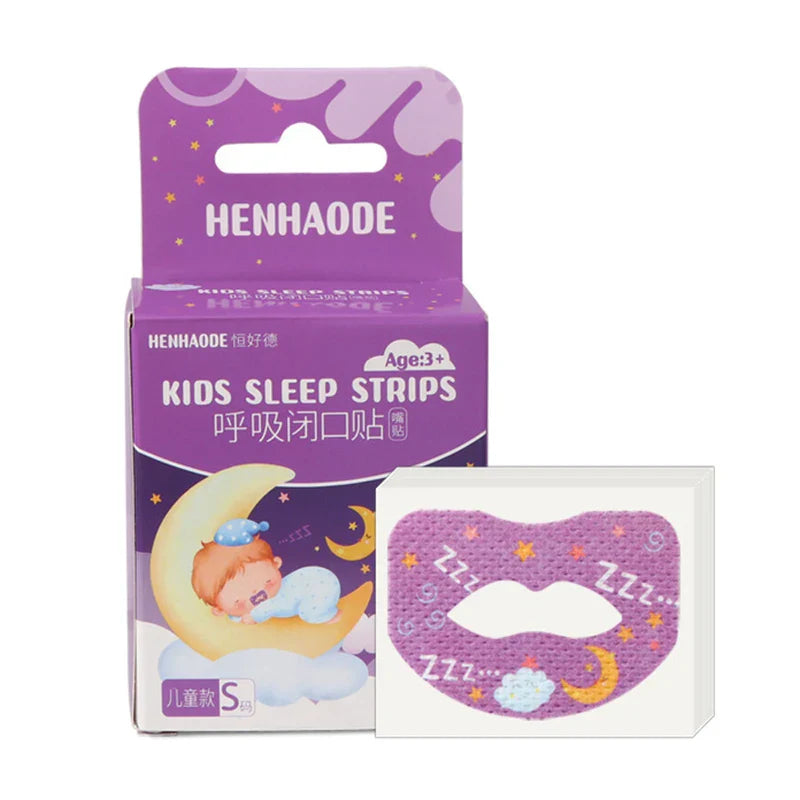 30 PCS Kids Cartoon Breathing Correction Patches | Anti-Snoring Mouth Tape for Children