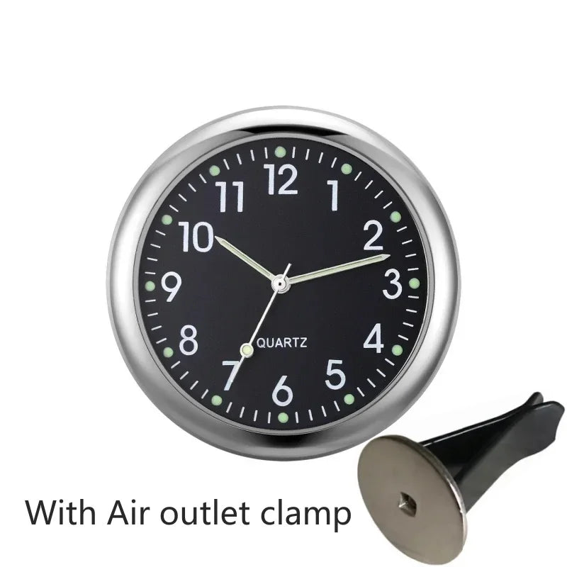 Car Clock Luminous | Mini Auto Stick-On Digital Watch for Dashboard