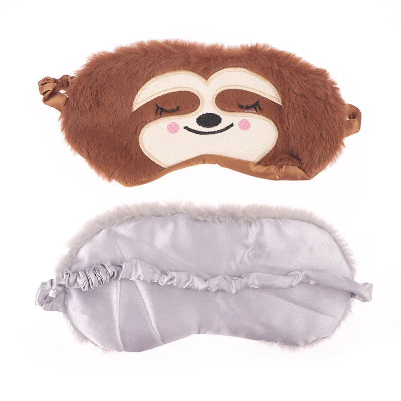Cartoon Monkey Sleep Mask | Cute Plush Eye Mask for Kids and Adults