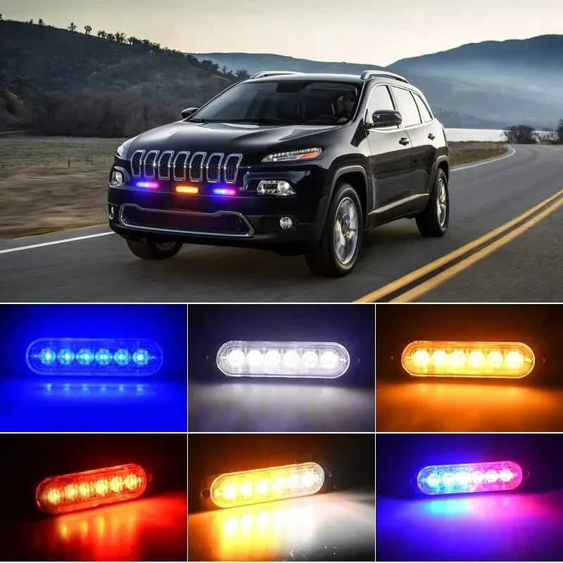 1X Truck LED Strobe Warning Light | Amber Grille Flashing Light Bar