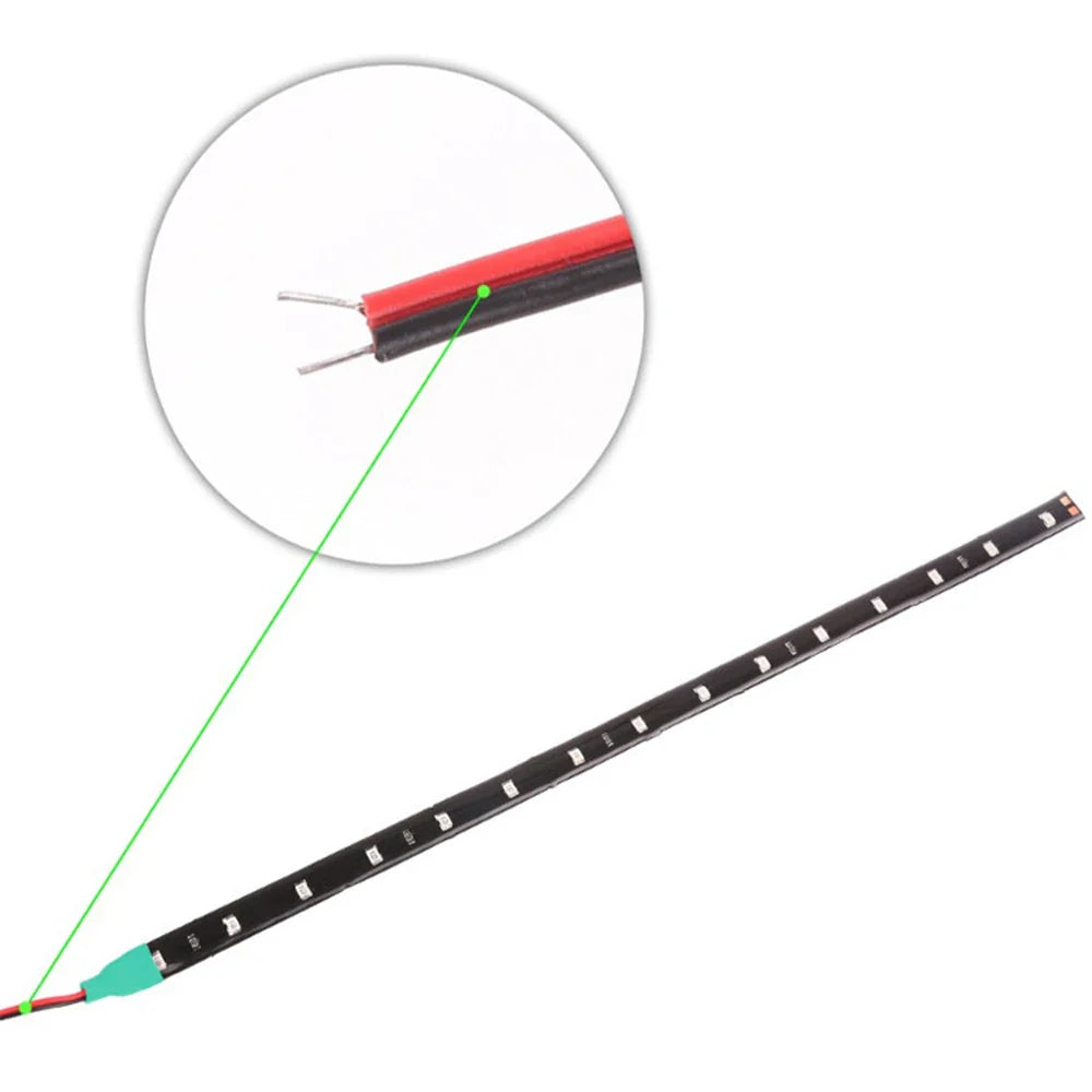 Car Led Strip Light 30cm | 12V Waterproof Interior Decoration for Car Motorcycle
