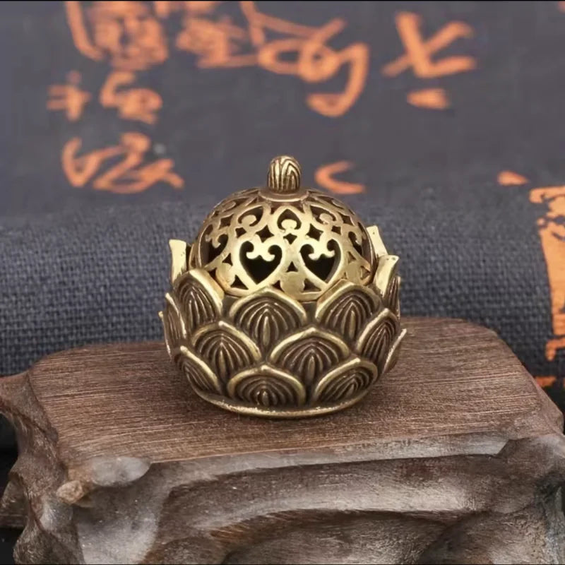 Lotus Incense Holder | Mini Asian Style Cone Burner Zen Decor Gift