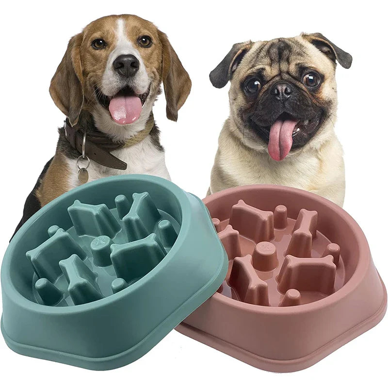 Slow Feeder Dog Bowl | Anti-Choking Puzzle Feeder for Small and Medium Dogs