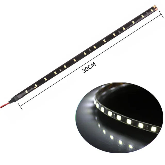 Car Led Strip Light 30cm | 12V Waterproof Interior Decoration for Car Motorcycle