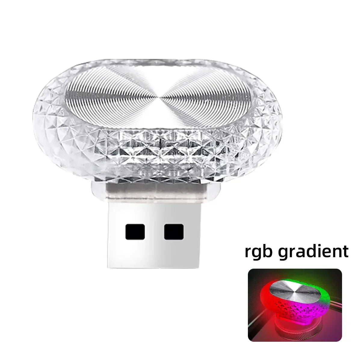 Car Interior LED Ambient Light | Mini USB Decoration Light with RGB Colors