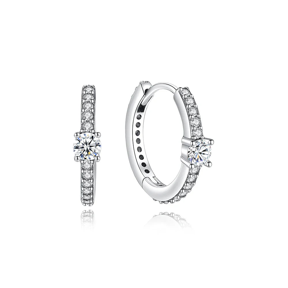 925 Sterling Silver Earrings | Women's Trendy Stud and Hoop Jewelry with Cubic Zirconia