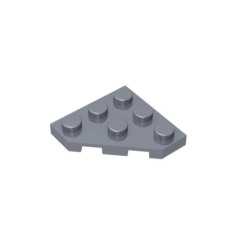 Gobricks GDS-556 Wedge Plate 3 x 3 Cut Corner | Compatible Building Block for DIY