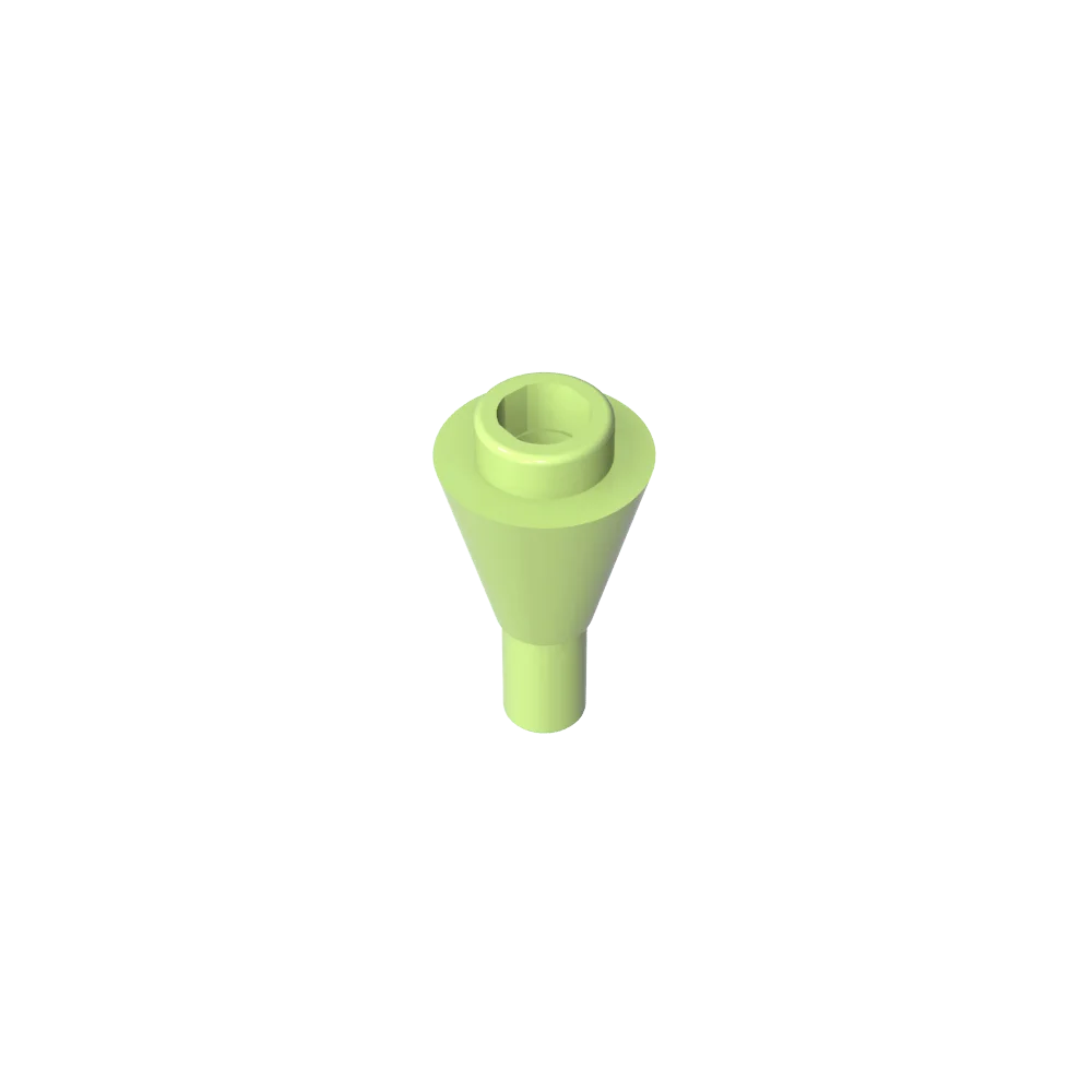 Gobricks GDS-1138 Cone 1 x 1 Inverted with Bar | Building Block for DIY Creations