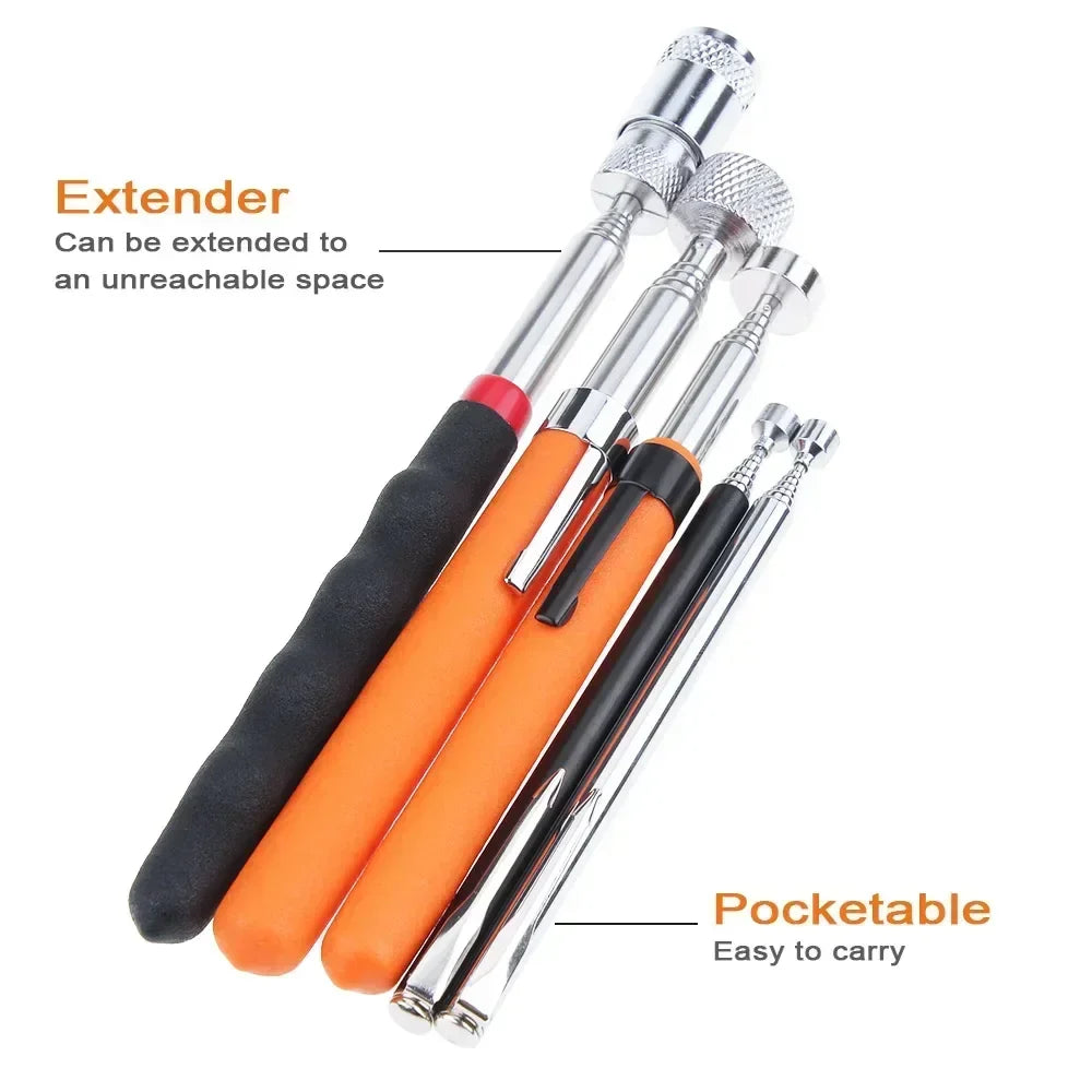 Telescopic Magnetic Pickup Tool | Extendable Magnet Rod for Dropped Screws and Bolts