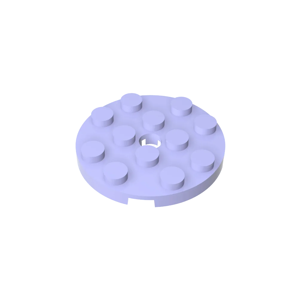 Gobricks GDS-841 Round Plate 4x4 with Hole | Compatible Building Block for DIY Creations