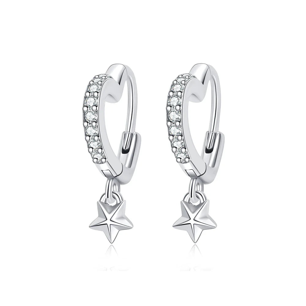 925 Sterling Silver Earrings | Women's Trendy Stud and Hoop Jewelry with Cubic Zirconia