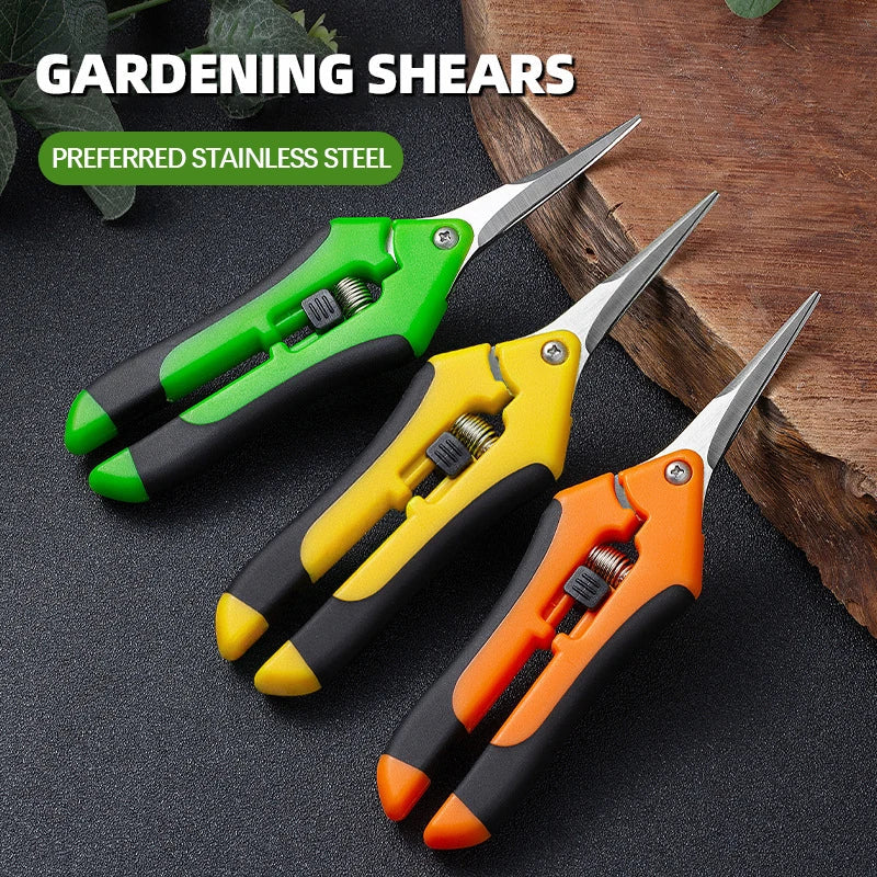 AIRAJ Garden Scissors | Non-Slip, Labor-Saving Pruning Shears for Branches, Flowers, and Vegetables