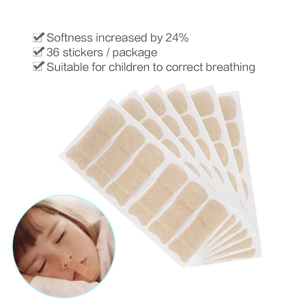 Anti-Snore Stickers 72 Pack | Nasal Strips for Snoring Relief