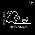 La Linea Minimalist Line Art Door Sticker | Home Decoration