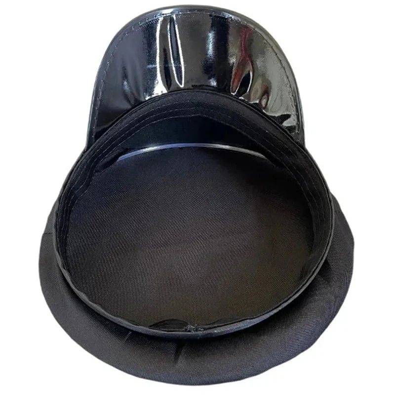 Adult Police Hat | Octagon Flat Cap for Cosplay and Themed Events