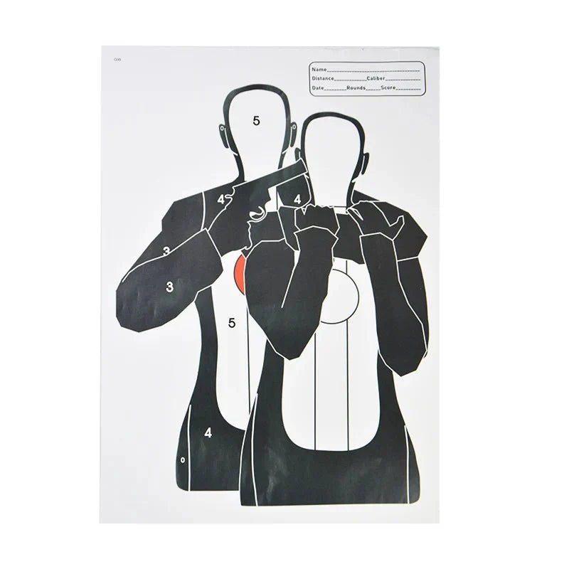 Archery Paper Targets | 5-Pack Large Practice Sheets for Shooting