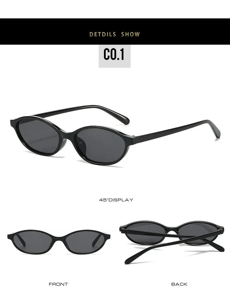 Leopard Brown Oval Sunglasses | Retro UV Protection Small Frame Eyewear for Women