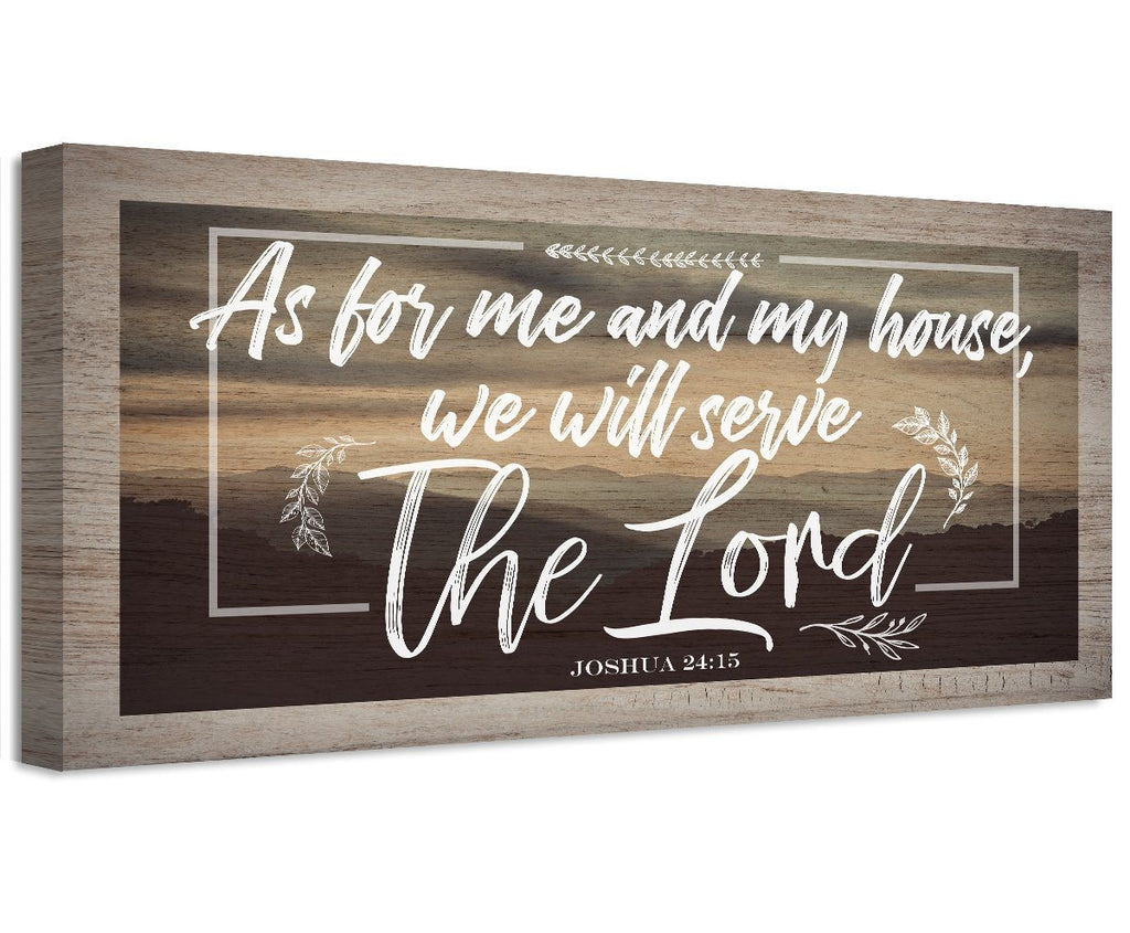 As For Me And My House - Canvas