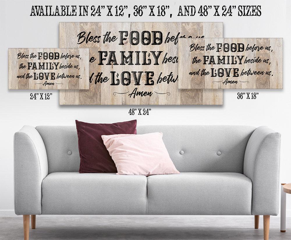 Bless The Food Before Us 2 - Canvas