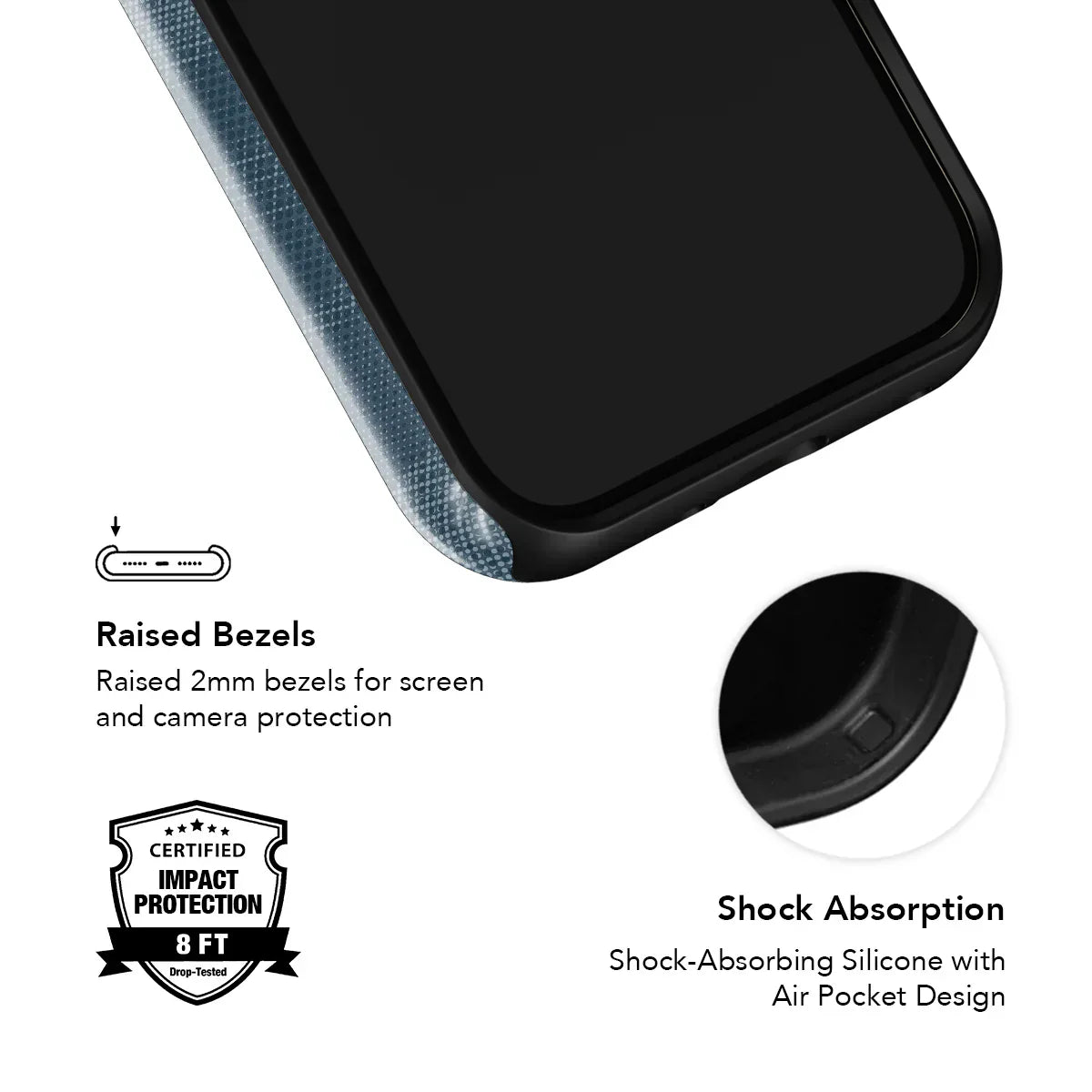 Denim | Blue Flannel Minimalist iPhone Case