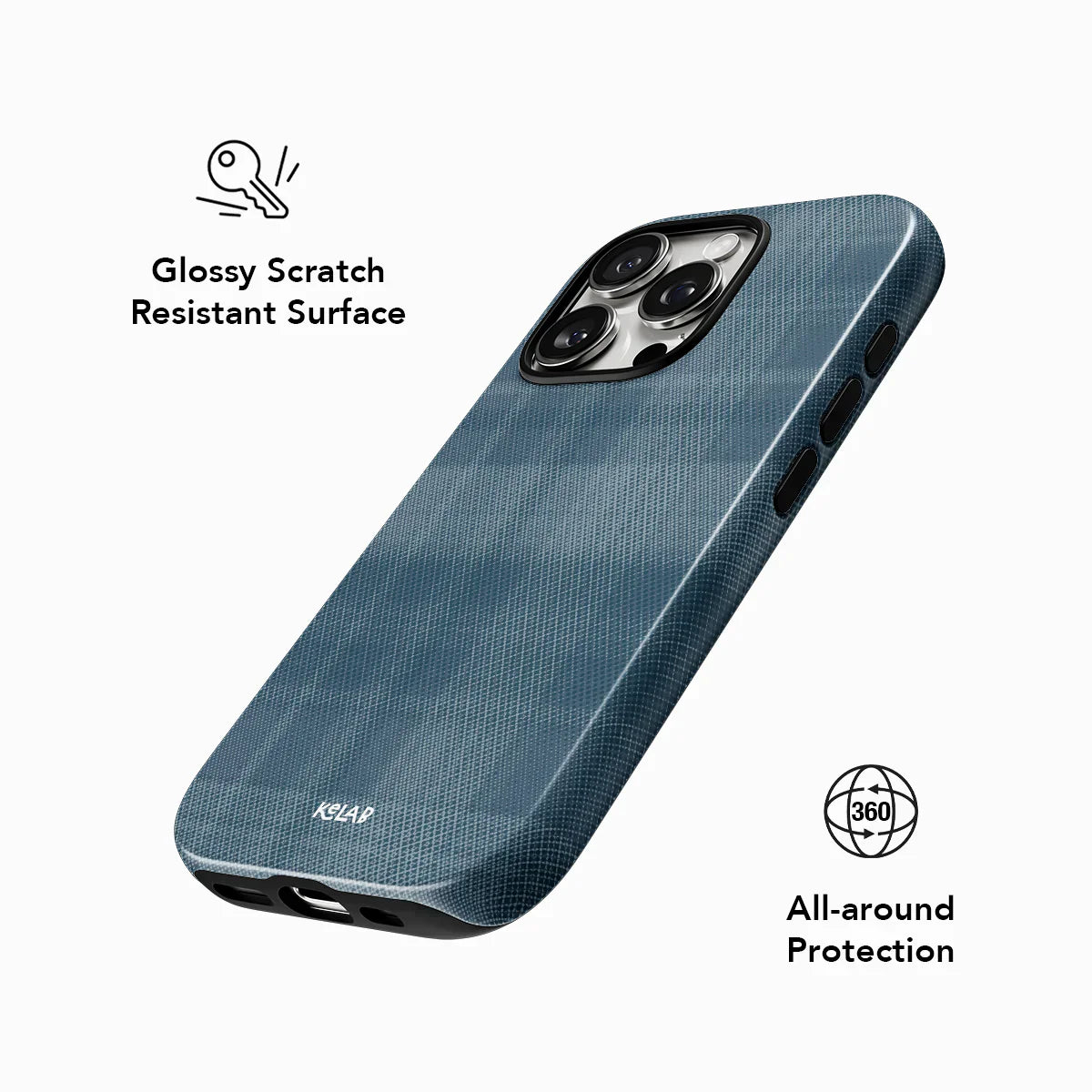 Denim | Blue Flannel Minimalist iPhone Case