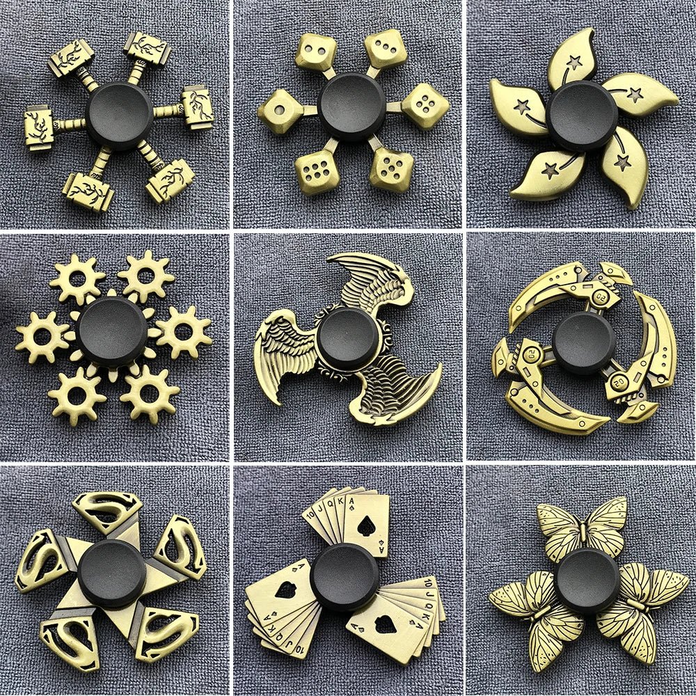 Bronze Metal Alloy Fidget Spinner | R188 Bearing Stress Relief Toy