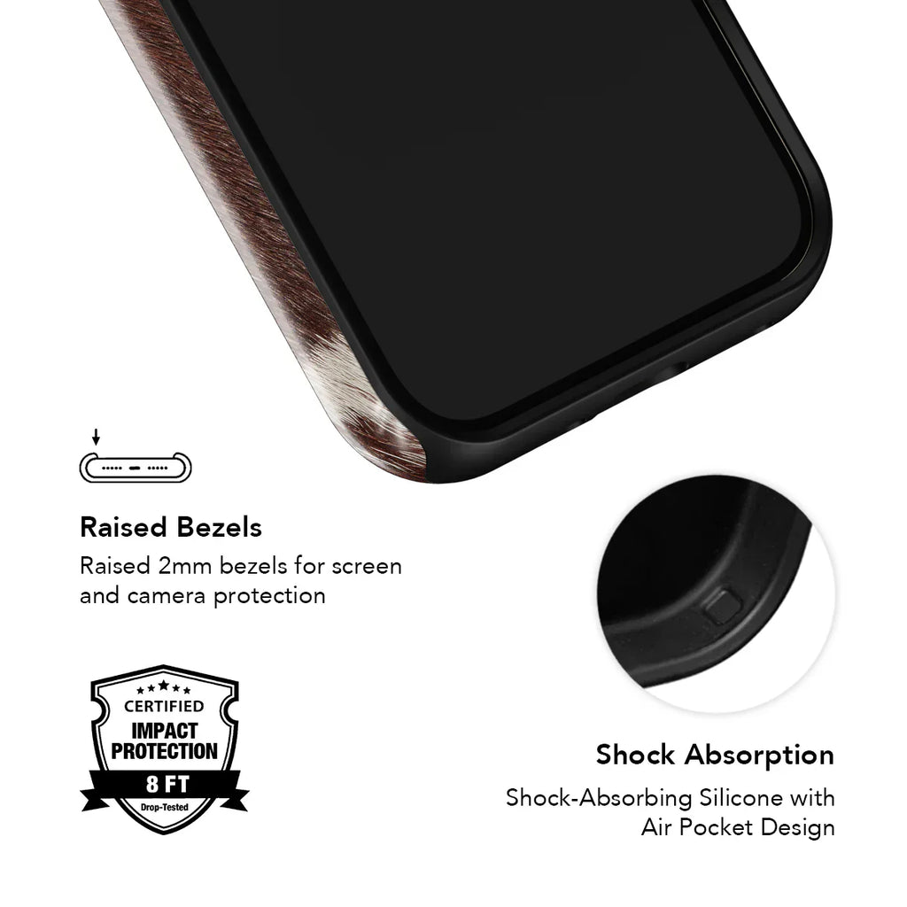 Rodeo Drive | Brown Cow Print iPhone Case