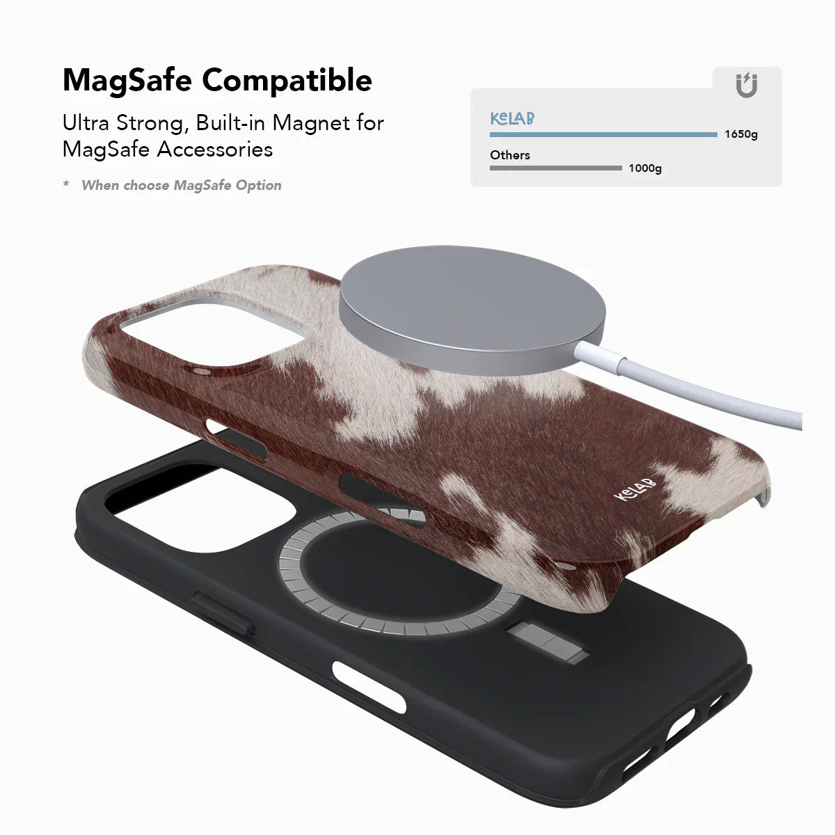 Rodeo Drive | Brown Cow Print iPhone Case