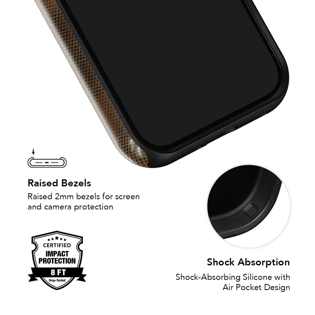 Chestnut | Brown Flannel Minimalist iPhone Case