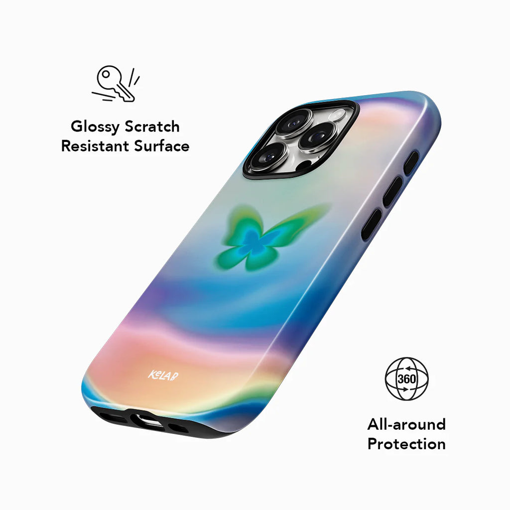 Celestial Wings | Gradient Butterfly iPhone Case