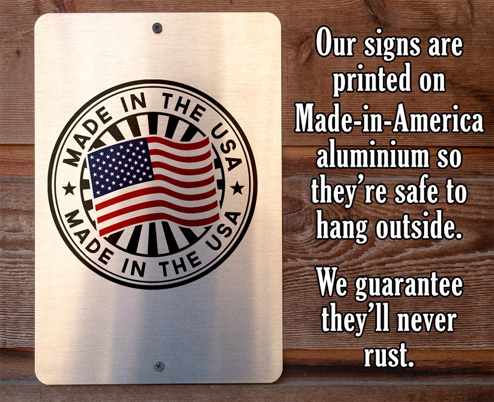 Caution If You Think OSHA - Metal Sign