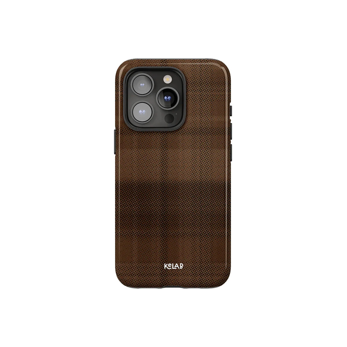 Chestnut | Brown Flannel Minimalist iPhone Case