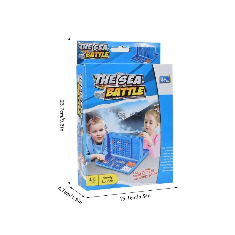 Classic Sea Battle Board Game | Strategic Two-Player Naval Battle Toy