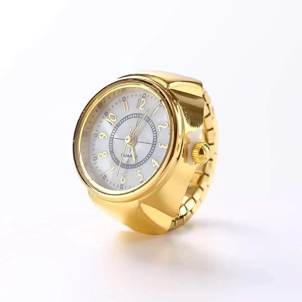 Creative Quartz Watch Ring | Unisex Finger Timepiece Jewelry