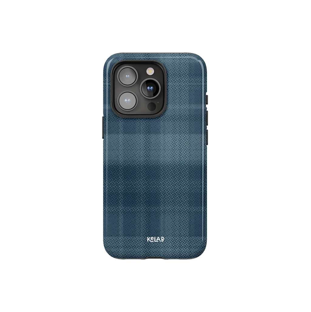 Denim | Blue Flannel Minimalist iPhone Case