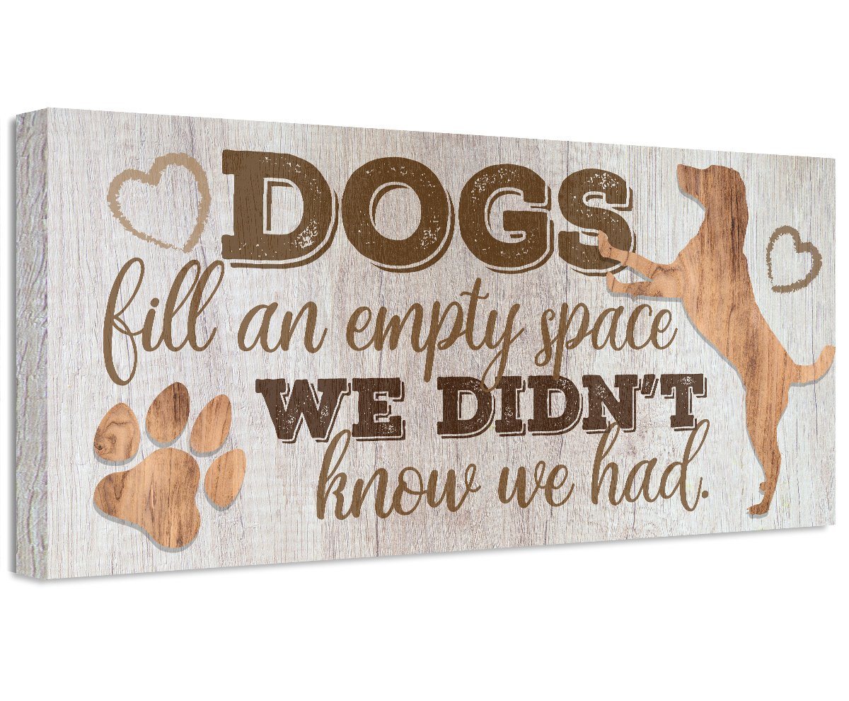 Dogs Fill An Empty Space - Canvas