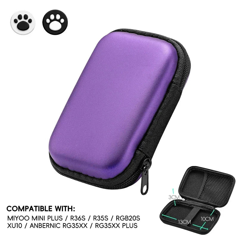 Durable EVA Protective Case for Anbernic RG35XX Plus | Handheld Console Travel Bag