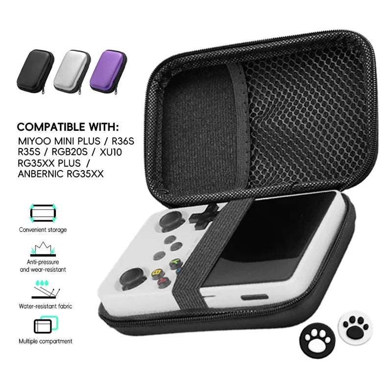 Durable EVA Protective Case for Anbernic RG35XX Plus | Handheld Console Travel Bag