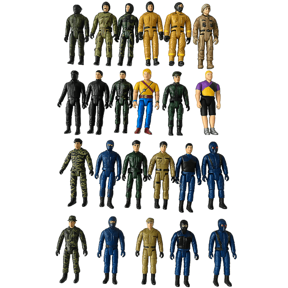 Elite Force Military Action Figures | 5-Piece 10cm Soldier Model Set