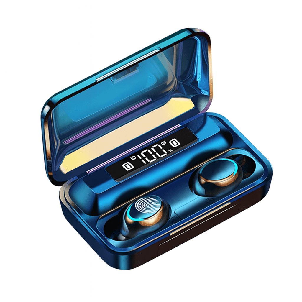 F9-5C Wireless Bluetooth Earphones | 9D Stereo, Waterproof, Noise Cancelling Headset with Charging Case