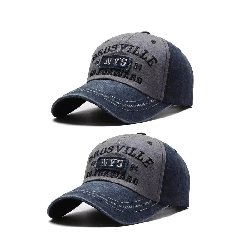 Washed Embroidered Baseball Cap | Unisex Casual Cotton Outdoor Hat