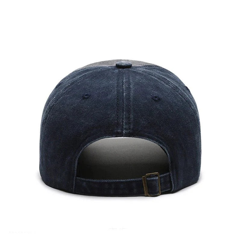 Washed Embroidered Baseball Cap | Unisex Casual Cotton Outdoor Hat